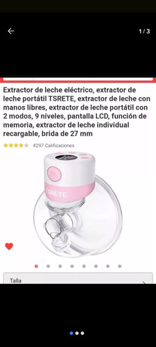 Extractor De Leche Manos Libre 