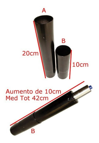 Imagem 2 de 2 de Prolongador Para Pistão De Cadeiras 10 0u 20 Cm