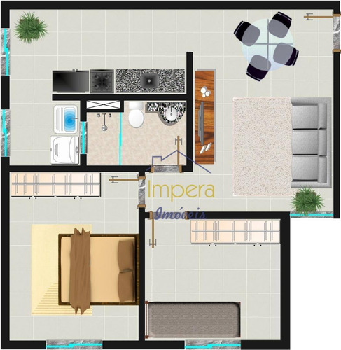 Imagem 16 de 22 de Apartamento Res. Violetas Com 2 Dormitórios À Venda, 50 M² Por R$ 165.000 - Jardim Coleginho - Jacareí/sp - Ap0563