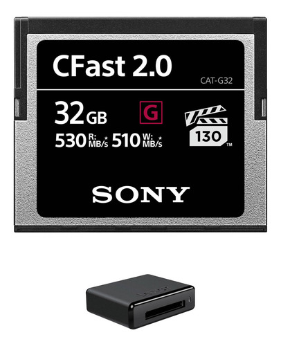 Sony 32gb Cfast 2.0 G Series Memory Card With Usb 3.0 Card R