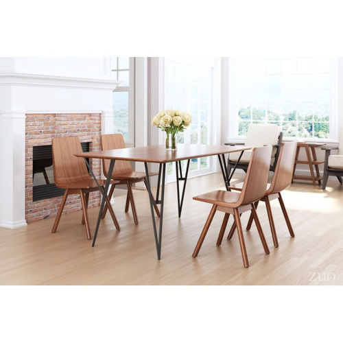 Imagen 5 de 9 de Mesa De Comedor Modelo Audrey - Nuez Këssa Muebles