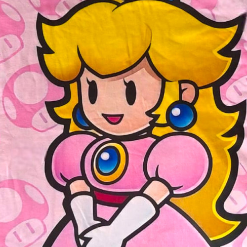 Playera Mujer Slim Manga Corta Princesa Peach