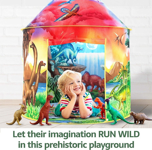 Imagen 6 de 6 de Carpa Tienda De Dinosaurio Con Sonido Juguete Niños W&o
