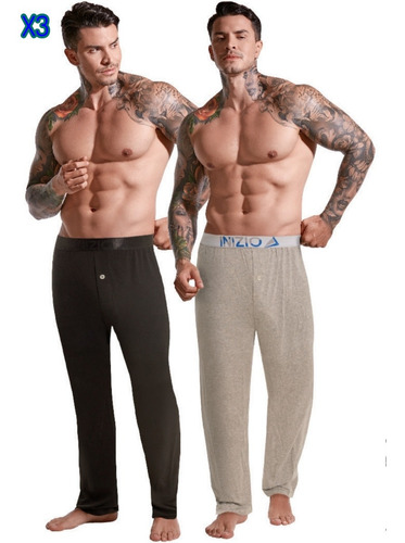 Pantalón Pijamero Inizio Microfibra Supercomodos Combo X3