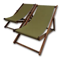Comprar Juego De Reposeras Plegables Madera Araucaria Jardín-pileta.