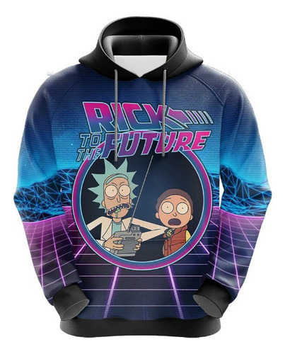 Sudadera 2022 Chamarra Regreso Al Futuro Rick Y Morty