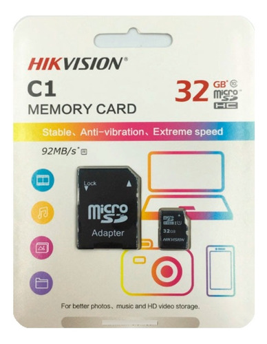 Micro Sd 32 Gb Calse 10 Con Adaptador