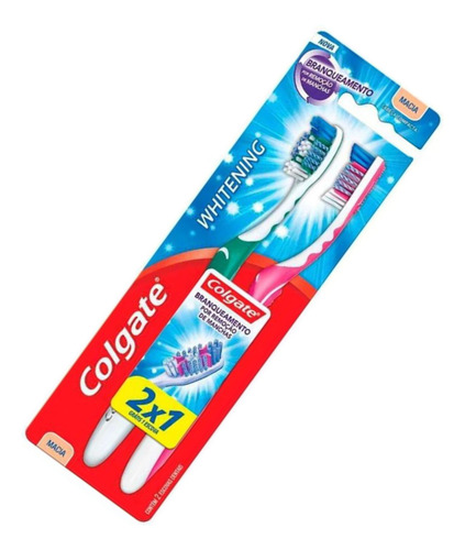 Escova Dental Colgate Whitening Com 2 Unidades Sortido