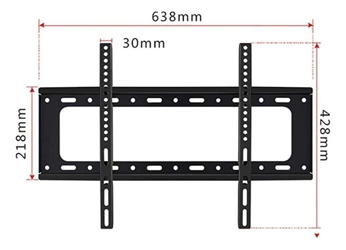 Soporte Fijo Base Tv 40 A 80 Pulgadas Soporta Hasta 75 Kilos