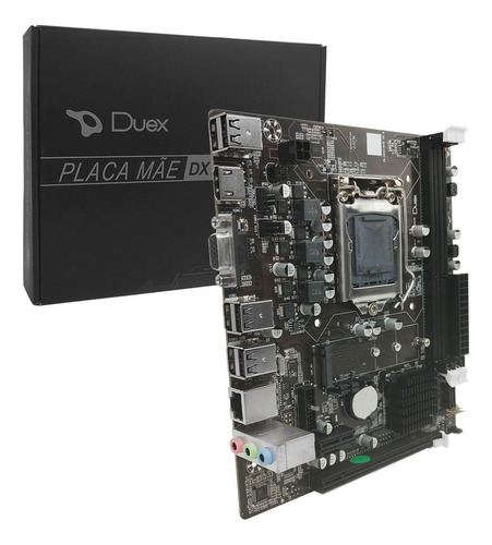 Placa Mãe Duex Dx H61z M2, Intel 2/3 Geração, Ddr3, Socket