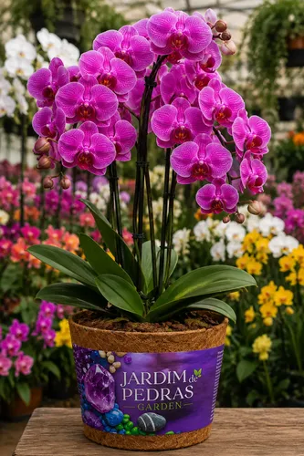 Vaso Xaxim Fibra Coco Orquídeas Cone Sustentável Samambaia
