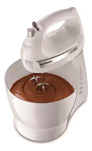 Batedeira De Bolo Mondial 500w 4 Velocidades C/ Cor Branco 110v