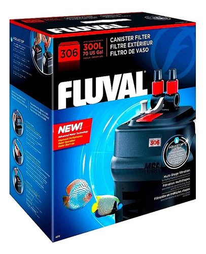 Accesorios Para Acuarios - Filtro Canister Fluval 306 300lt.