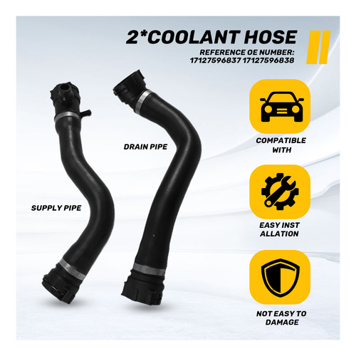 Coolant Hose 17127596837 17127596838-fs
