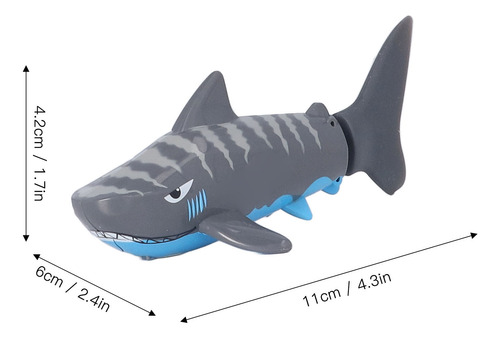 Juguete De Piscina Eléctrica Mini Rc Shark Con Control Remot