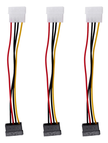 /para Cable Adaptador Power Hembra A Molex Macho, 3x, -fs