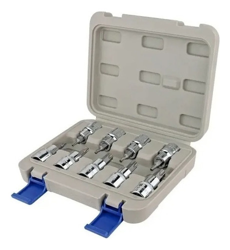 Set De Dados Torx 9pcs Cuadrante De 1/2¨ Irimo