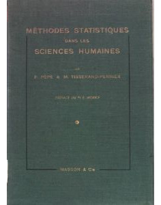 Livro Méthodes Statistiques Dans Les Sciences Humaines - P. Pèpe E M. Tisserand-perrier [1962]