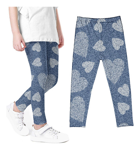 Leggings De Verano Estampados Para Niñas, De Talla W, Para I