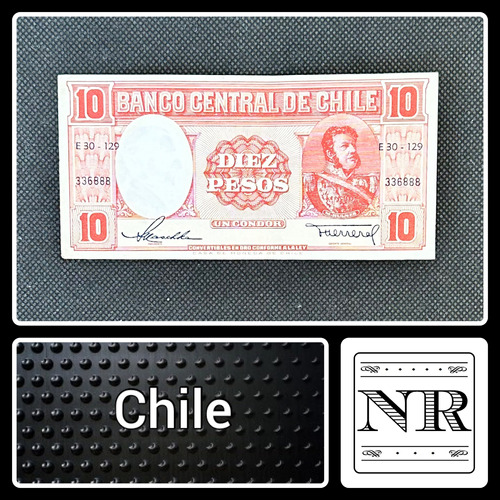 Chile - 10 Pesos / 1 Cóndor - Año 1959 - P #111 - Herrera 