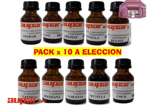 Imagen 1 de 8 de Fragancias Super Concent P/ Velas Y Parafina Y Soja Pack X10