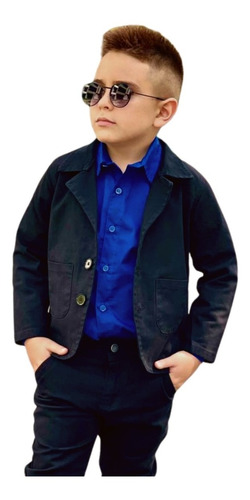 Blazer Preto Infantil Menino - Festa - Casamento