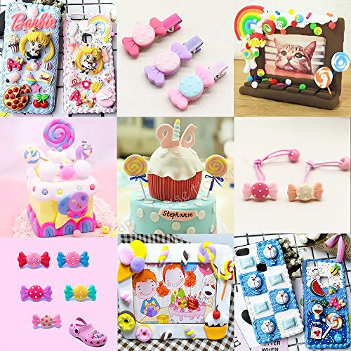 120 Piezas Slime Charms Cute Set Resin Charms Mixed Can...