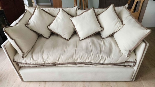 Sofa Ovo 3 Cuerpos Tela Easy Clean Anti Manchas - Ozark Home