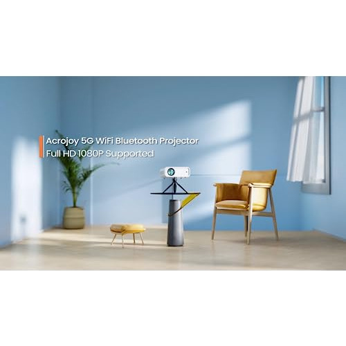 Mini Proyector Wifi, Proyector De Video De 9000 Lúmen...