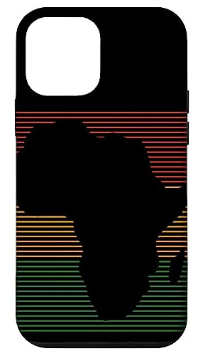 Funda Para iPhone 12 Mini Africa Silhouette Wavy Lines-02
