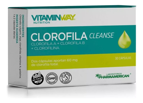 Vitaminway Clorofila Cleanse 30 Capsulas 