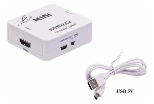 Mini Convertidor Hdmi A Rca Av Audio Video