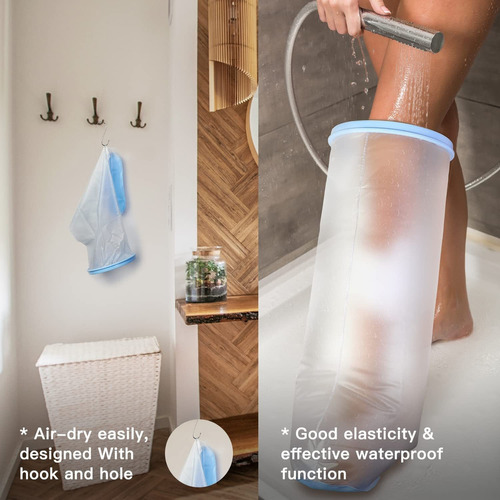 Opove Waterproof Cast Cover For Shower, Adult Half Leg Cast