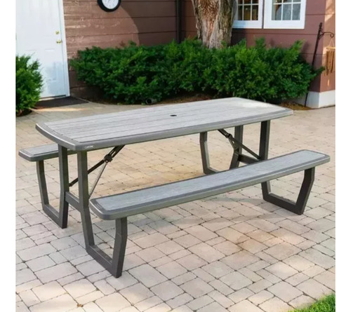 Mesa Plegable Para Picnic Color Marron, Lifetime