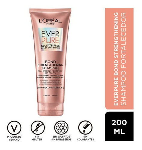 L'oréal Paris  Shampoo Everpure Bond Strenghening 200ml