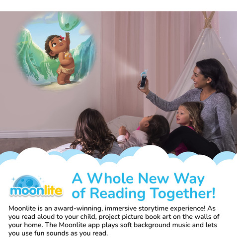 Storybook Reel Moonlite Moana Storytime Para Niños De 1 Año