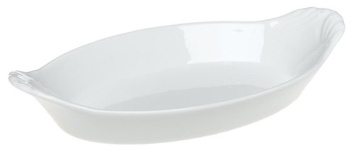 Pillivuyt Porcelana 9-1 2 X 5-1 2  Plato Oreja Ovalada