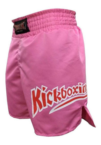 Calção Short Kickboxing - K1- Quadrado - Rosa - Toriuk