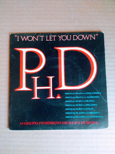 Compacto P.h.d. - I Won't Let You Down 1982 (Usado)