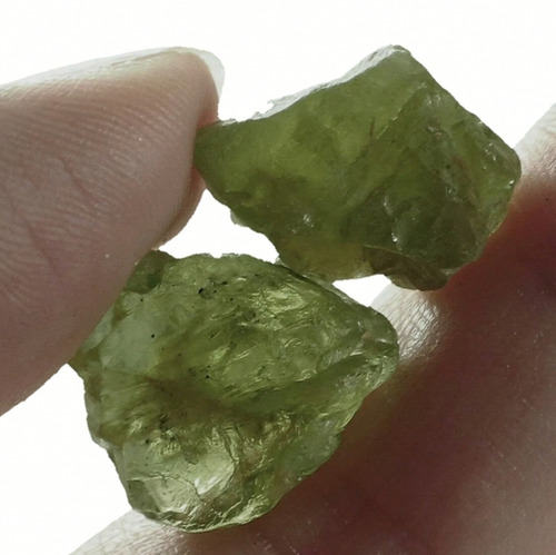 2 Pz 31.23ct 100% Natural Piedra Peridoto Verde Brasil Reiki