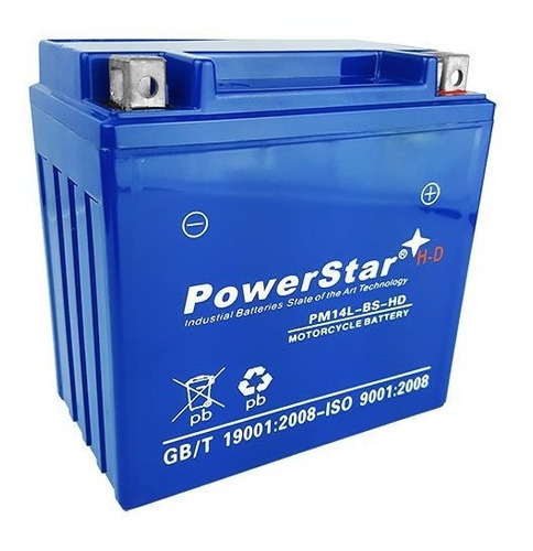 Powerstar Bateria Hd 14l-bs Para Harley Davidson Xl883n