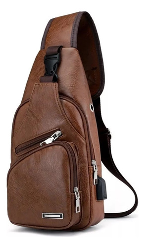 Mochila Para Hombre, Bandolera, Pecho, Antipinchazos, Usb