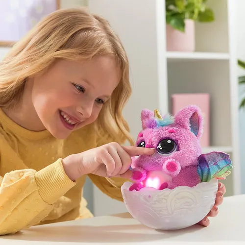 Hatchimals Alive Mystery Pufficorn Interactivo Luces Sonido