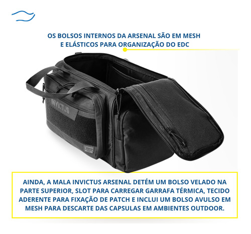 Mala Invictus Arsenal 10 Compartimentos 24 Litros Rang Bag