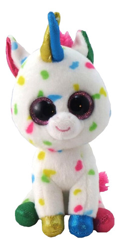 Peluche Ty Boos Harmonie Unicornio Blanco Multicolores 2018