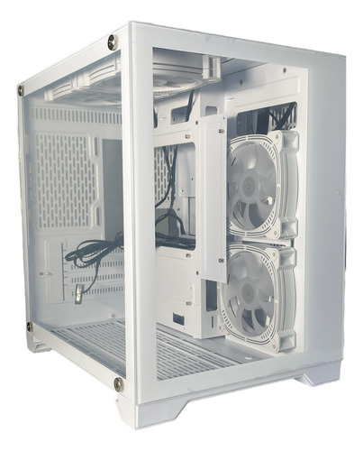 Gabinete Gamer Mid Tower Branco 4fans C/ Controladora