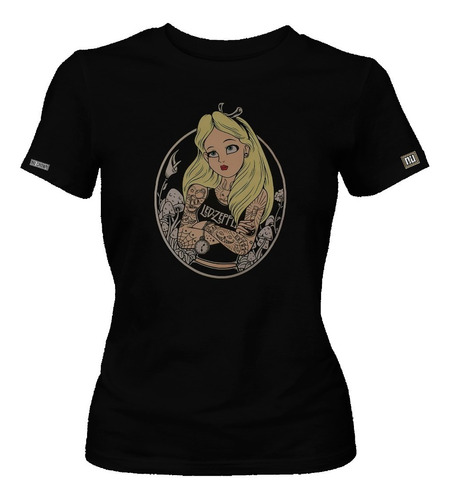 Camiseta Rock Gotica Chica Ruda Dama Mujer Inp Dbo