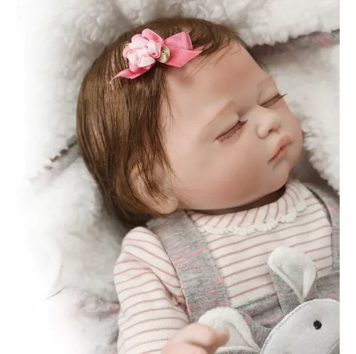 Bebe Reborn Dormindo Olho Fechado Enxoval – Sob Encomenda