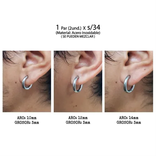 Aretes De Colores Para Hombres En Argollas MercadoLibre
