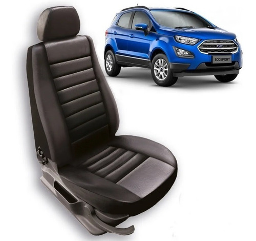 Imagen 1 de 7 de Fundas Cubre Asiento Ford Ecosport Kinetic 1/3-2/3 Negra